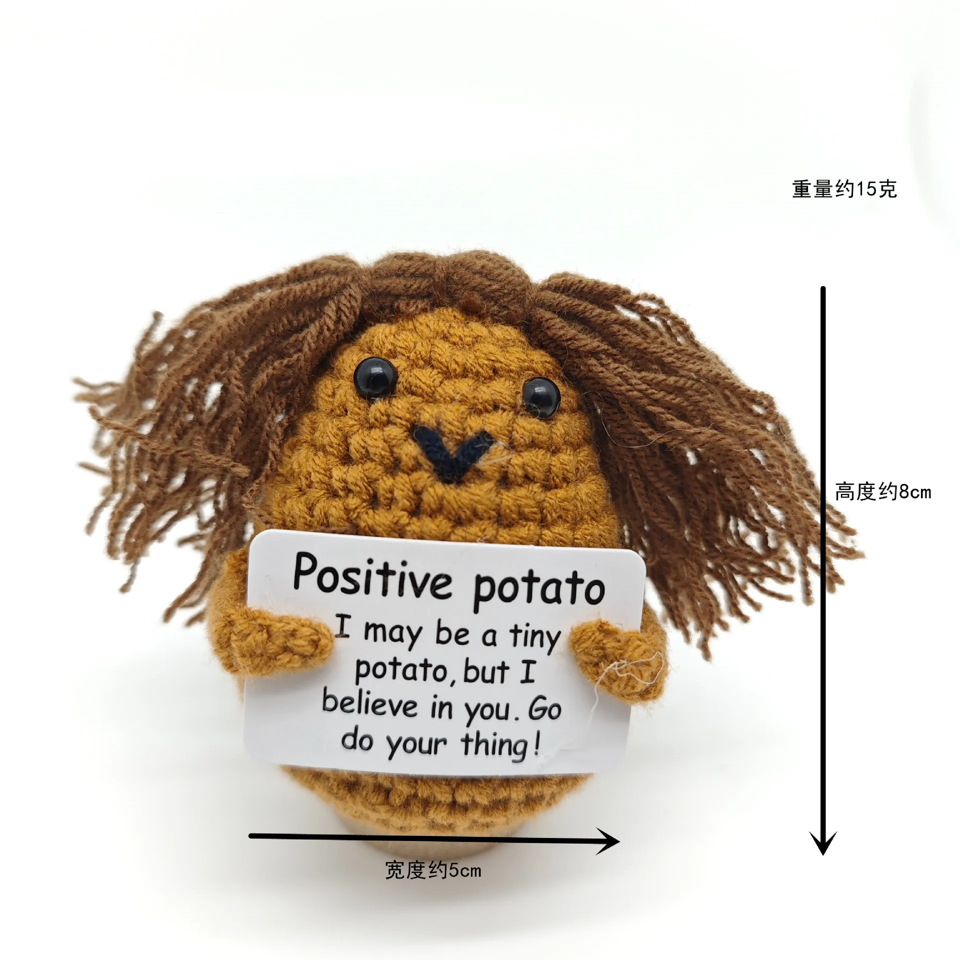 Милые вязаные игрушки из шерсти и картофеля