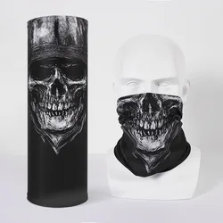 Wholesale Colorful Custom Printed Polyester Skull Men Women Face Cover Neck Tube Elastic Seamless Bandana Shorts Scarf For Sale