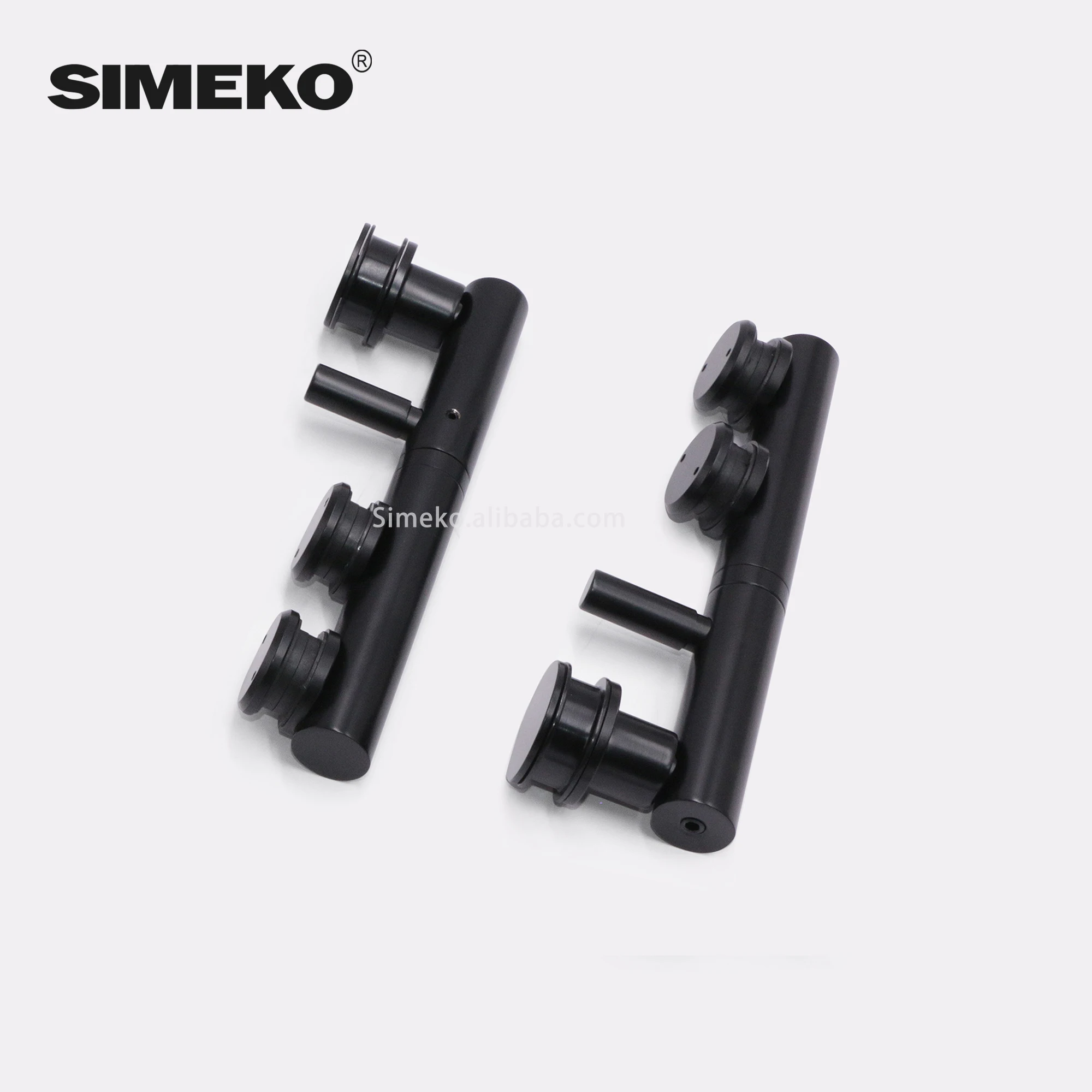 Factory manufacture New Style Glass Sliding Door Roller Set Black Wheel Guide pulley door control hardware aluminum/wooden door