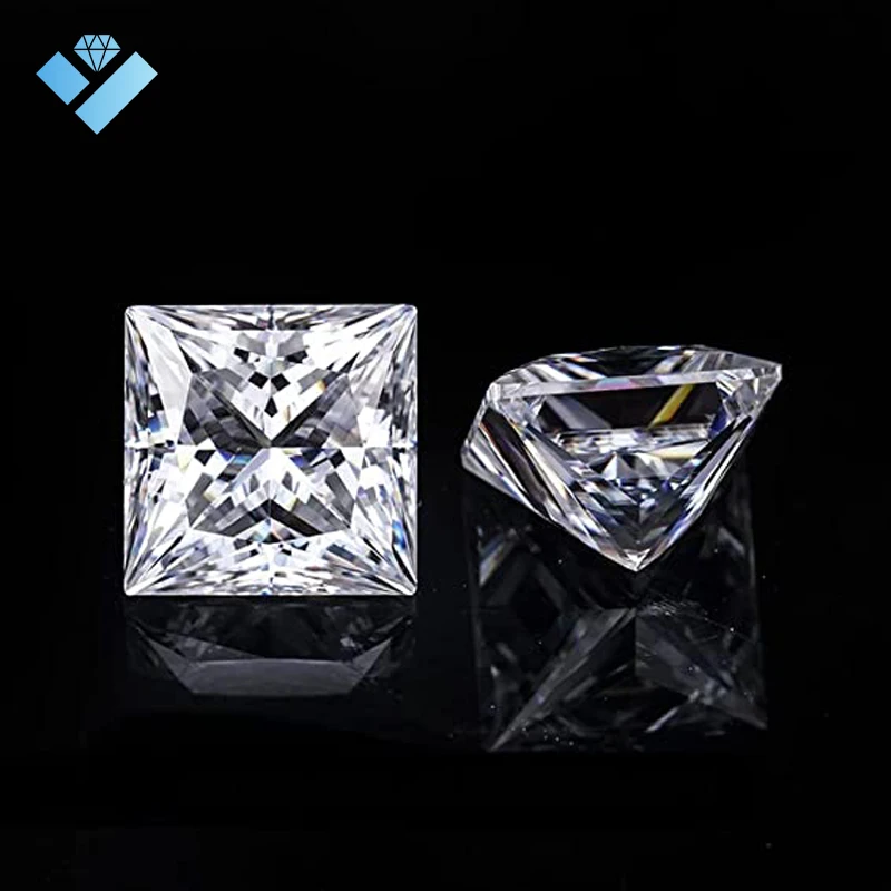 White D Color Vs Loose Princess Cut Lab Gown Diamond for Engagement Rings