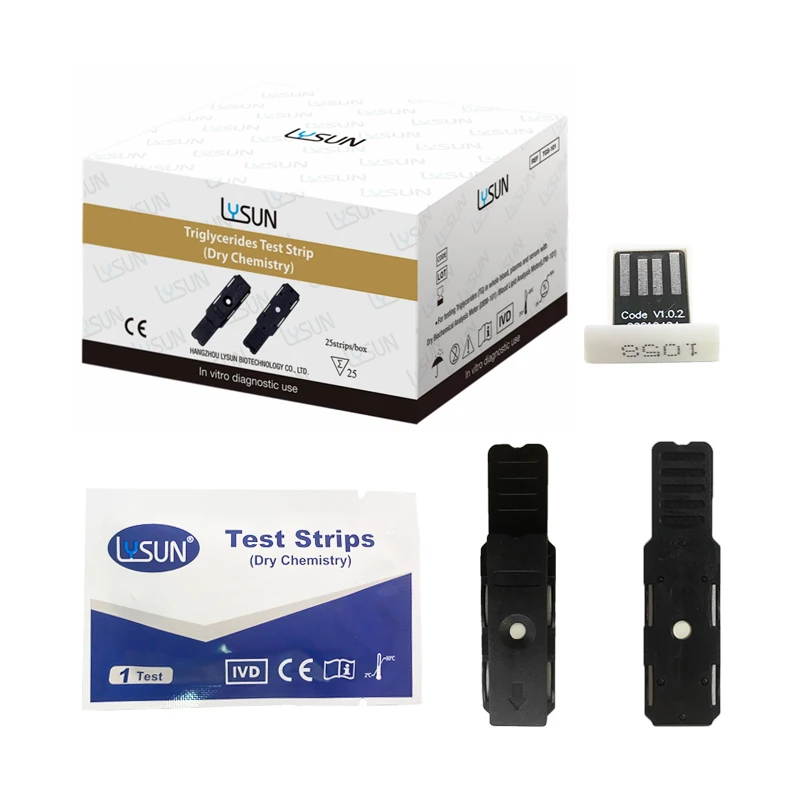 Hangzhou Lysun Triglycerides Test Strip for Renal Function Analysis Strips personal health care
