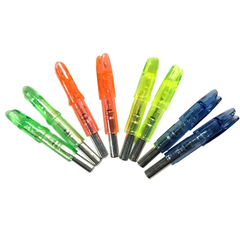 Lighted Arrow Nocks With ID6.2MM arrow  Compound Bow Arrow luminous Nocks For Hunting accessory