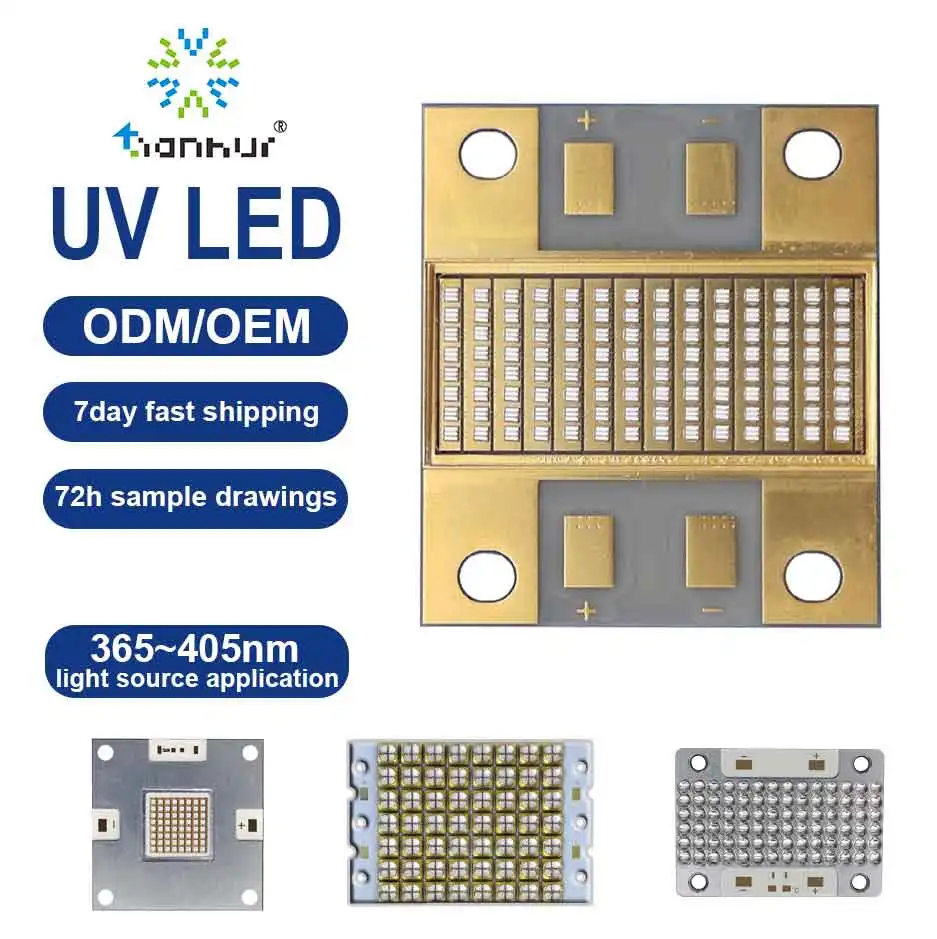 Tianghui high power COB module UV LED Can be customized UVA LED chip 365nm 385nm 395nm 405nm