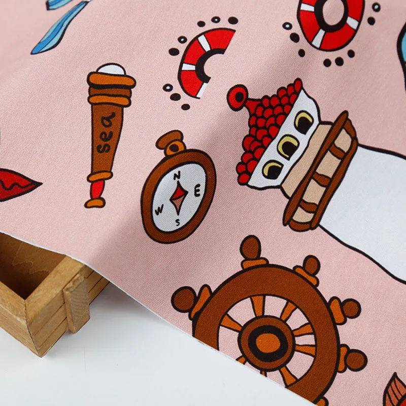 OEM ODM Custom Design Your Own Digital Print Colorful Cotton Spandex Blend Fabric Printed For Clothing