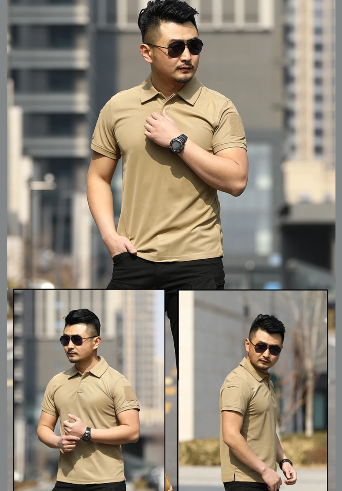 Hot Selling Polo T Shirts Outdoor Tactical T-shirt Training T-shirt Camouflage Short Sleeve Clothing Outdoor Quickly Dry Polo