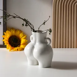 Nordic style body vase butt vase for home decor modern for room decor