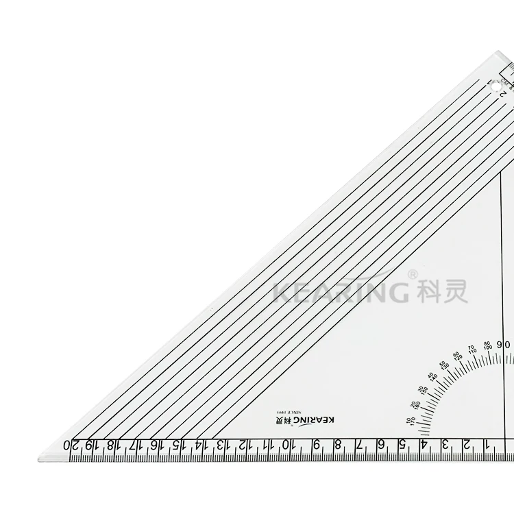 Kearing Acrylic Triangle Ruler Set Square rule for Sewing Graders and Fashion Designers  #T046