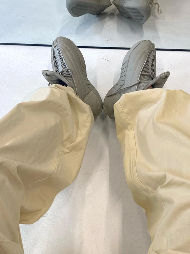 Low Waist sweatpants Trousers Vintage Street Pockets Wide Leg Joggers Pant  2022 Drawstring Baggy Y2K Cargo Pants Women