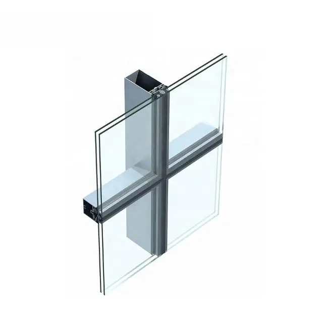 Commerce Exterior Structural Glass Facade Building Wall Aluminum Panels Aluminum Curtain from Supplier