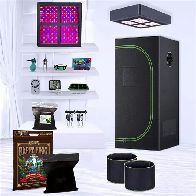 80*80*160cn CM SBS Quality Zip Plant Dimmable 660W LED Light Mylar Hydroponic Complete Kit for Indoor Plant Growing Tent