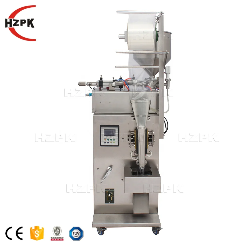 HZPK Fruit Jam Tomato Paste Honey Sachet Filling And Sealing Liquid  Multi-function Packaging Machine