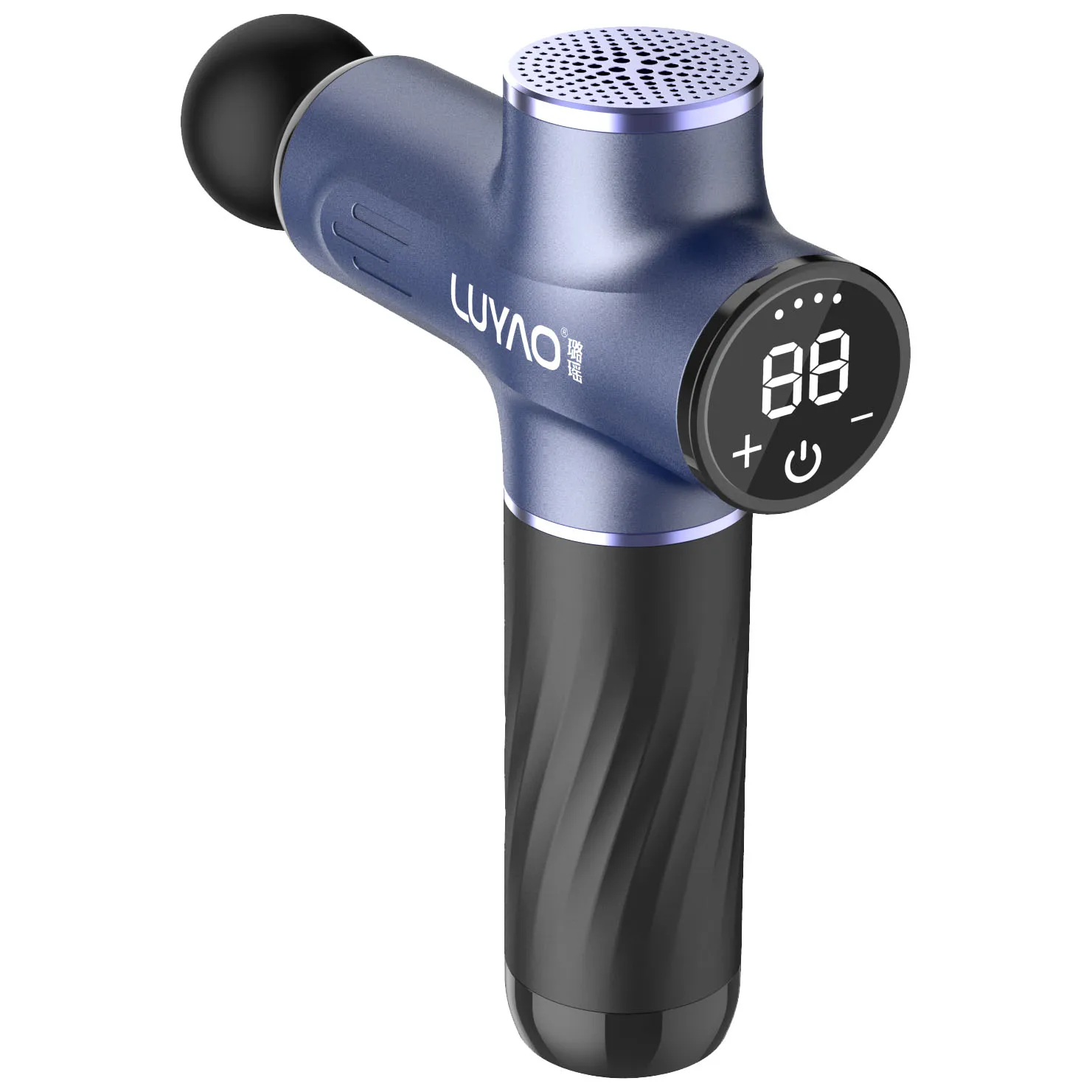 LUYAO 677A Dropshipping Portable Body Gun Massager Sports Professional Percussion OEM Muscle Vibrated Massage Gun