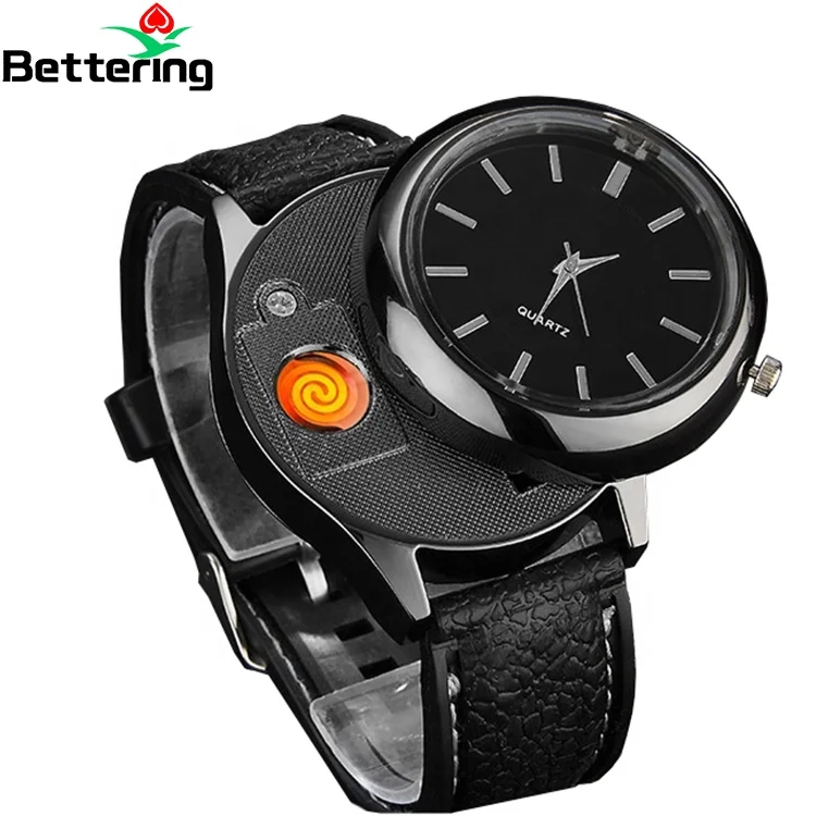 wholesale replaceable tungsten wire unique vintage electric usb rechargeable cool plasma watch clock cigarette cigar lighters