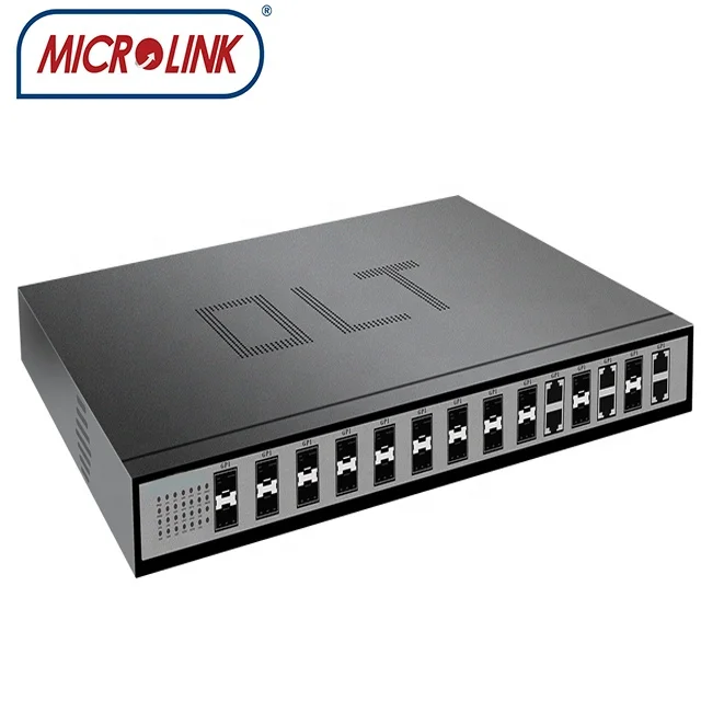 1U 19 inch 16 Pon Ports Gpon OLT 3 layers uplink 4* GE combo and 2*10GE SFP+ Ports Optical Line Terminal GPON OLT