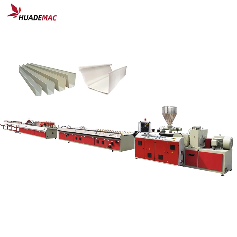 New pvc gutter production line/pipe extrusion machine PVC Rain Channel Extrusion Line