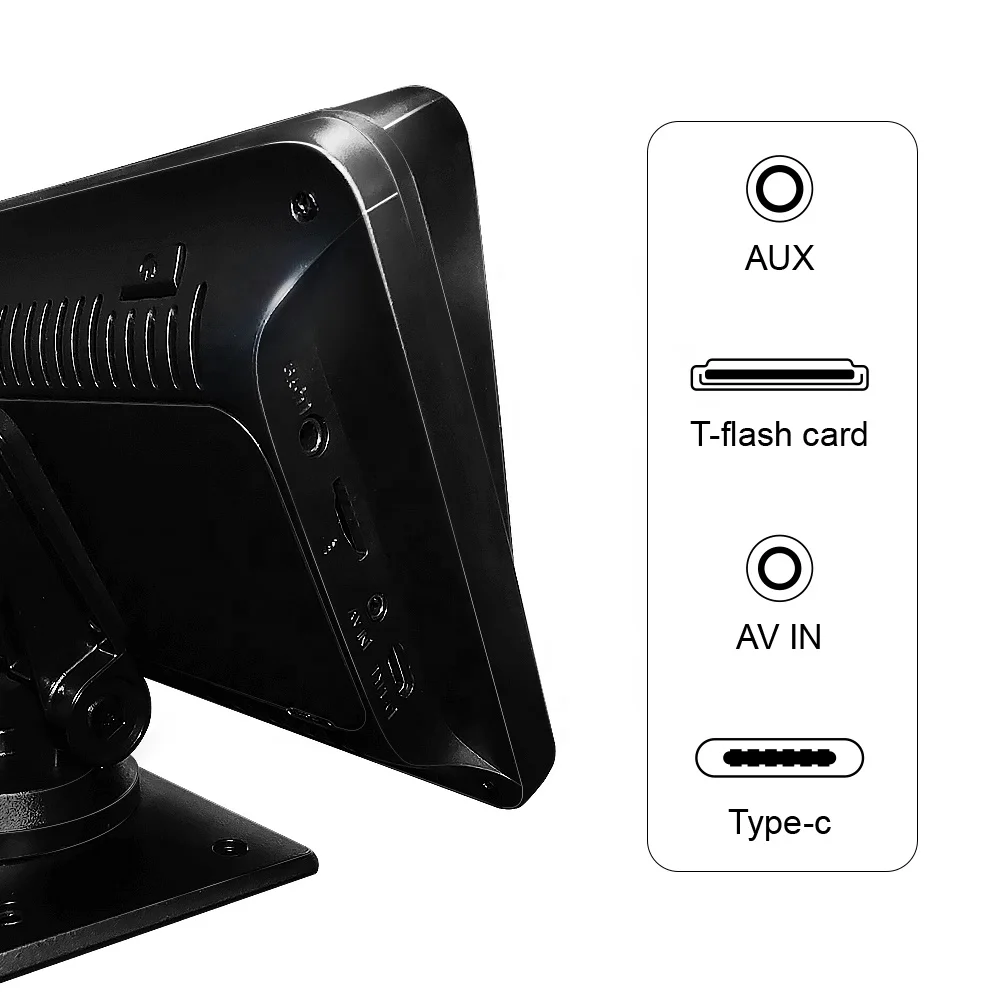 DIY 7inch wireless portable navigation display portable wireless carplay android auto car radio video player