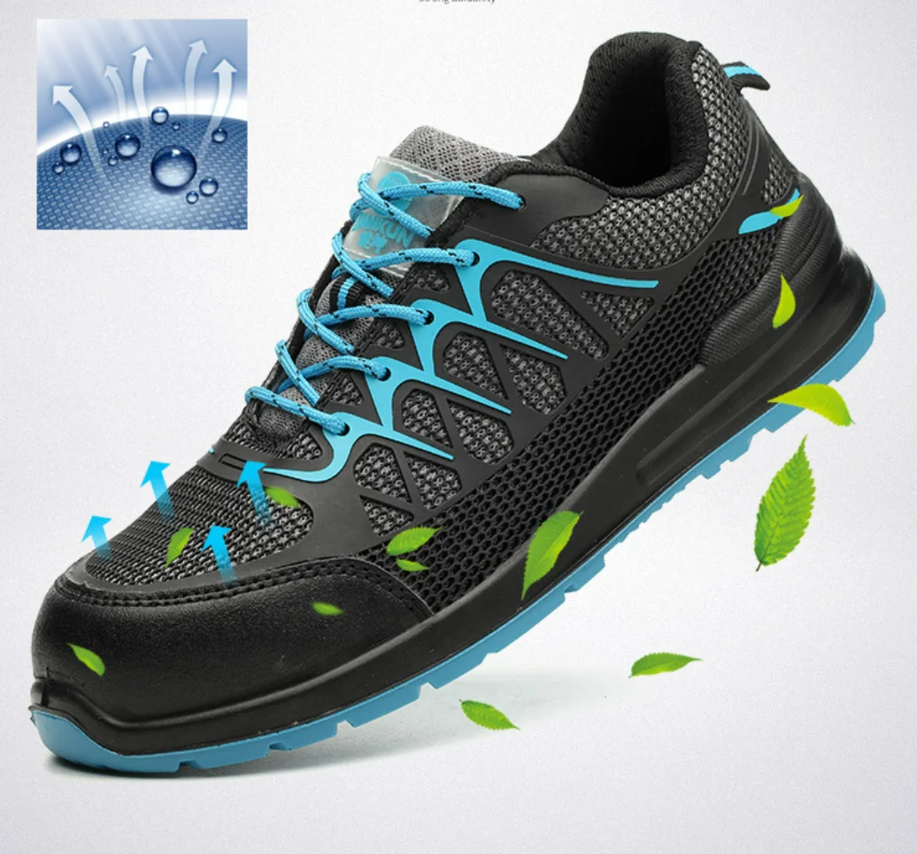 work esd footwear men  lightweight steel safty boots men steel toe safety shoes