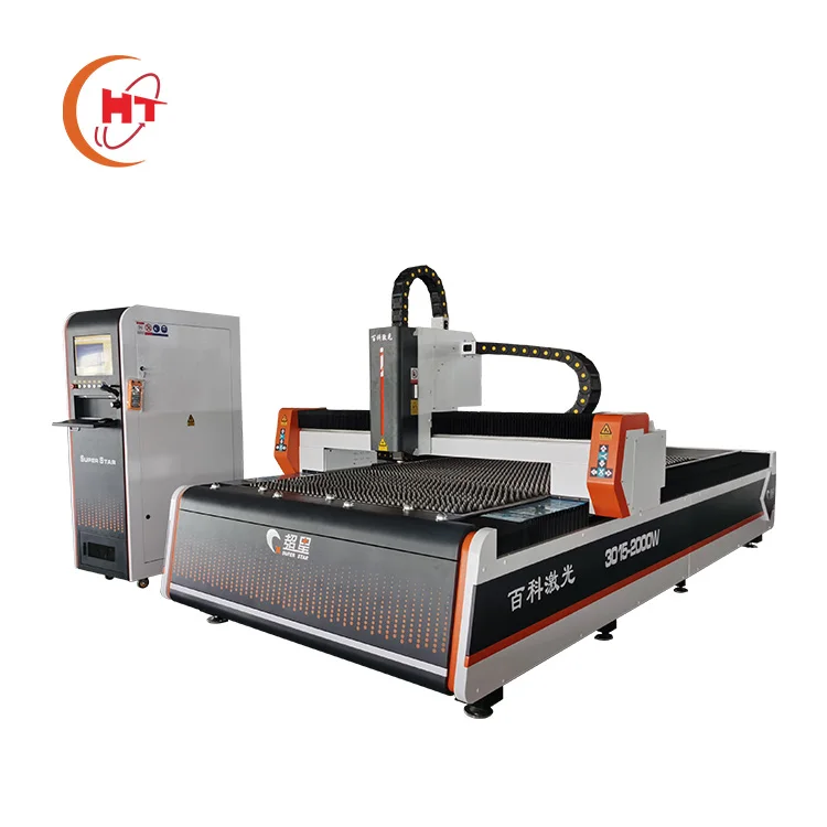 HT-3015 High Precision Fiber Laser Metal Cutting Machine 3000W Raytools Cypcut