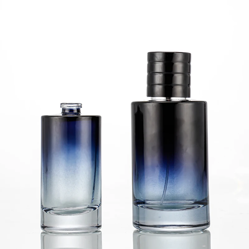 custom design your own luxury 50ml 100ml bottle black refillable perfume glass bottle perfume travel bottle