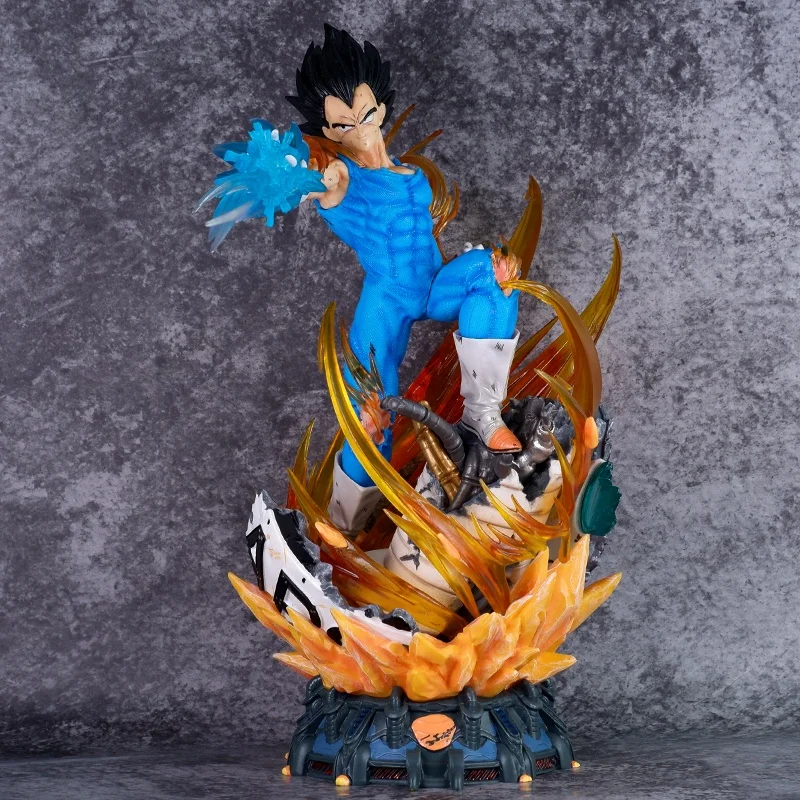 41cm Anime Dragon Balls Z Super Saiyan Pvc Statue Collectible Model Kids Light up Toys Vegeta Action Figure