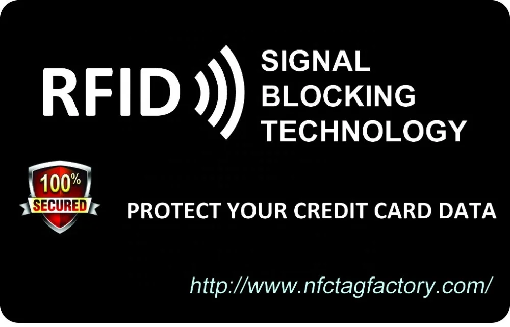 CXJ Supply High Quality NFC Contactless Card Shield Block Rfid Chip Credit Card