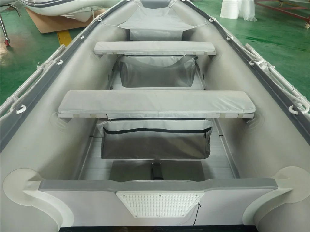 Hot 380 6 Persons High Speed PVC Rescue Inflatable Sport Boat with Aluminum Floor