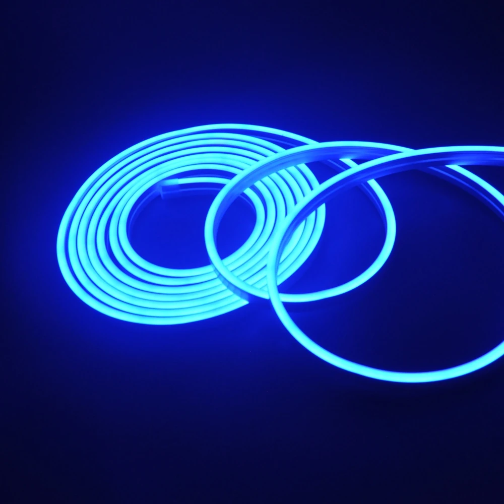 LED neon lihgt 6mm*12mm side bending SMD2835  red blue green white IP67 waterproof neon light