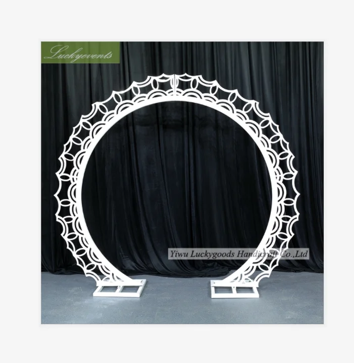 LG20180417-3 White decorative PVC arches wedding party favor PVC carving arch