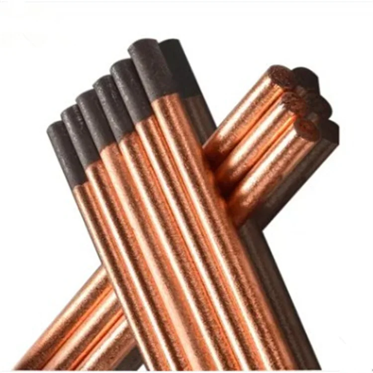 Manufacturers 4 5 6 7 8 10 12mm copper-plated carbon rod flat round gouging carbon rod