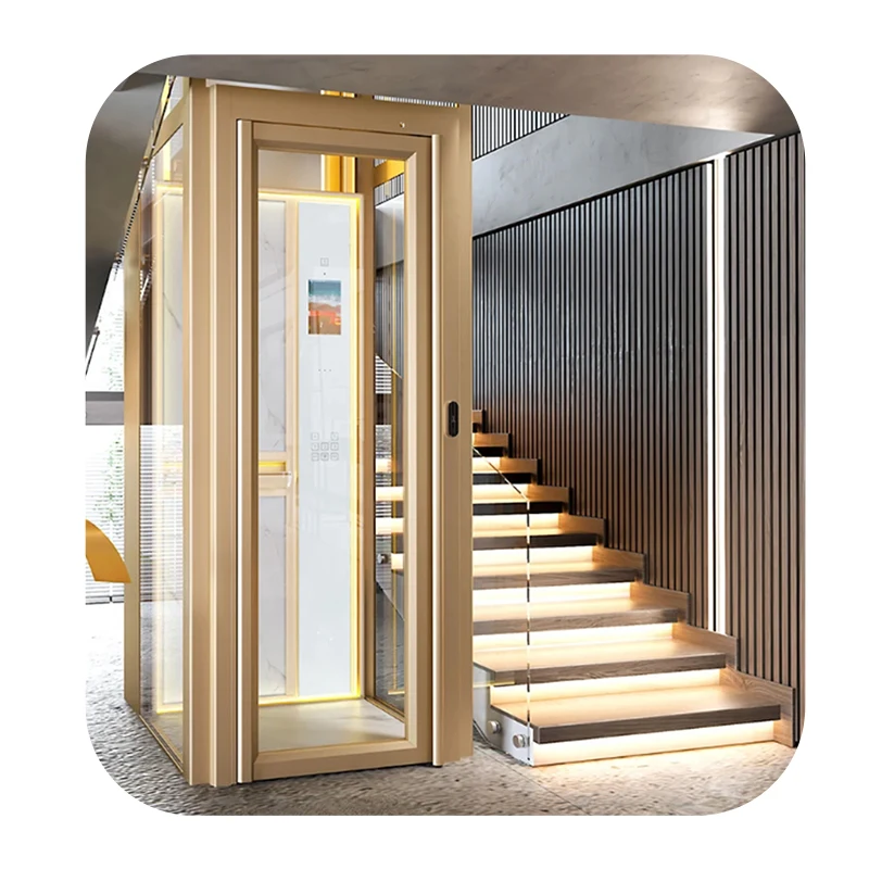 Villa Elevator Stainless Steel Home Lift House Villa Lift Passenger Home Elevator