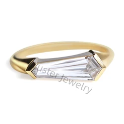 Luster jewellery custom 10/14k moissanite silver 925 alexandrite women rings 18k gold