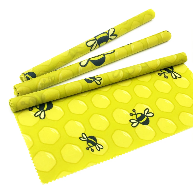  Горячая Распродажа экологически чистый многоразовый рулон ткани beewax wrap с