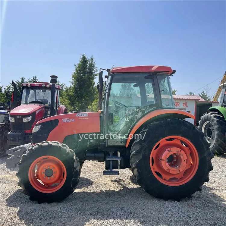 Kubota 95hp 4wd б/у Тракторные колеса запчасти для сельскохозяйственной техники шиномонтажный трактор
