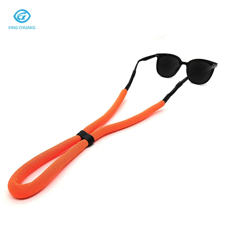 Customized logo brand Adjustable Floating Foam Eyewear Retainer Sports Sunglass Keepers Eyeglass Holder Safety Rope