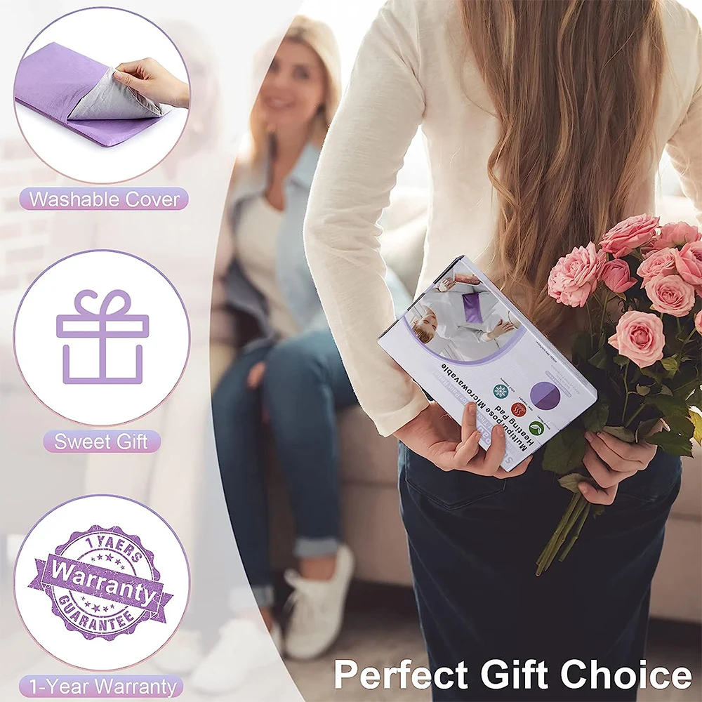 Customized Clay Beads Heat Pack For Pain Relief Microwave Heating Pad