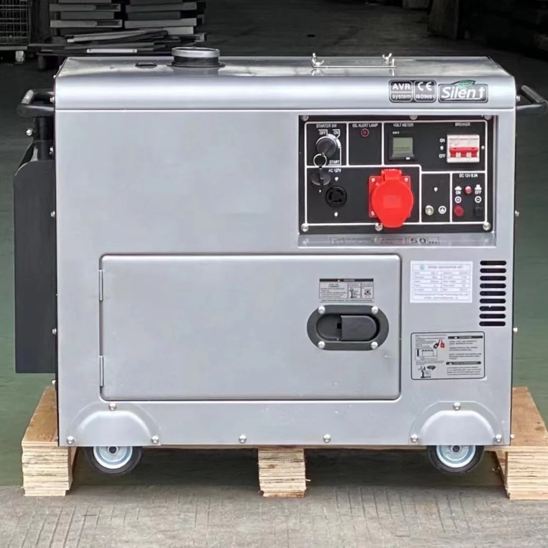 50/60Hz Sound Proof 10kw Silent Portable Single Phase diesel 10kva Generators