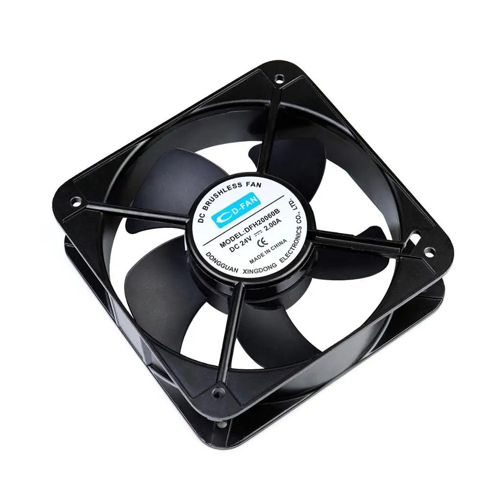 
200*200*60mm DC brushless axial cooler 24V industrial exhaust fan 200mm DC cooling fan 