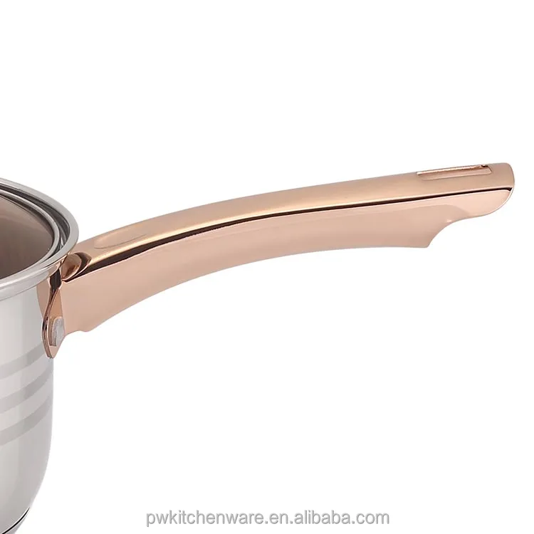 Wholesale kitchenware stainless steel cooking ware set induction base nonstick cookware pots and pans set