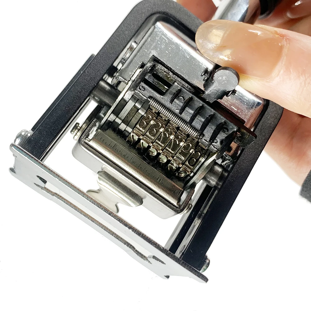 Hot selling self inking pocket stamp automatic date stamp wholesale letter stamp With Black Ink 6-Digits