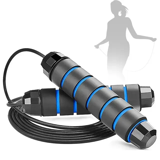 Free Sample Home Fitness Jump Rope Skipping Rope Tangle-free With Ball Bearings Jump Speed Rope