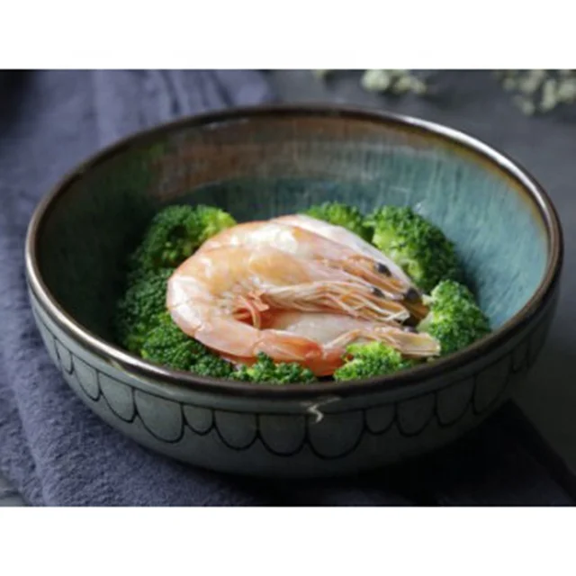 Japan and South Korea style ceramic noodle bowl Glazed fruit salad bowl ceramic soup bowl
