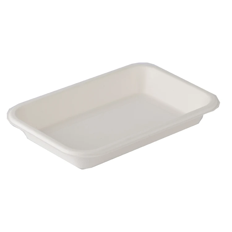 
Wholesale Custom Eco Friendly Biodegradable Dinner Plate Disposable Bagasse Food Container Tray 