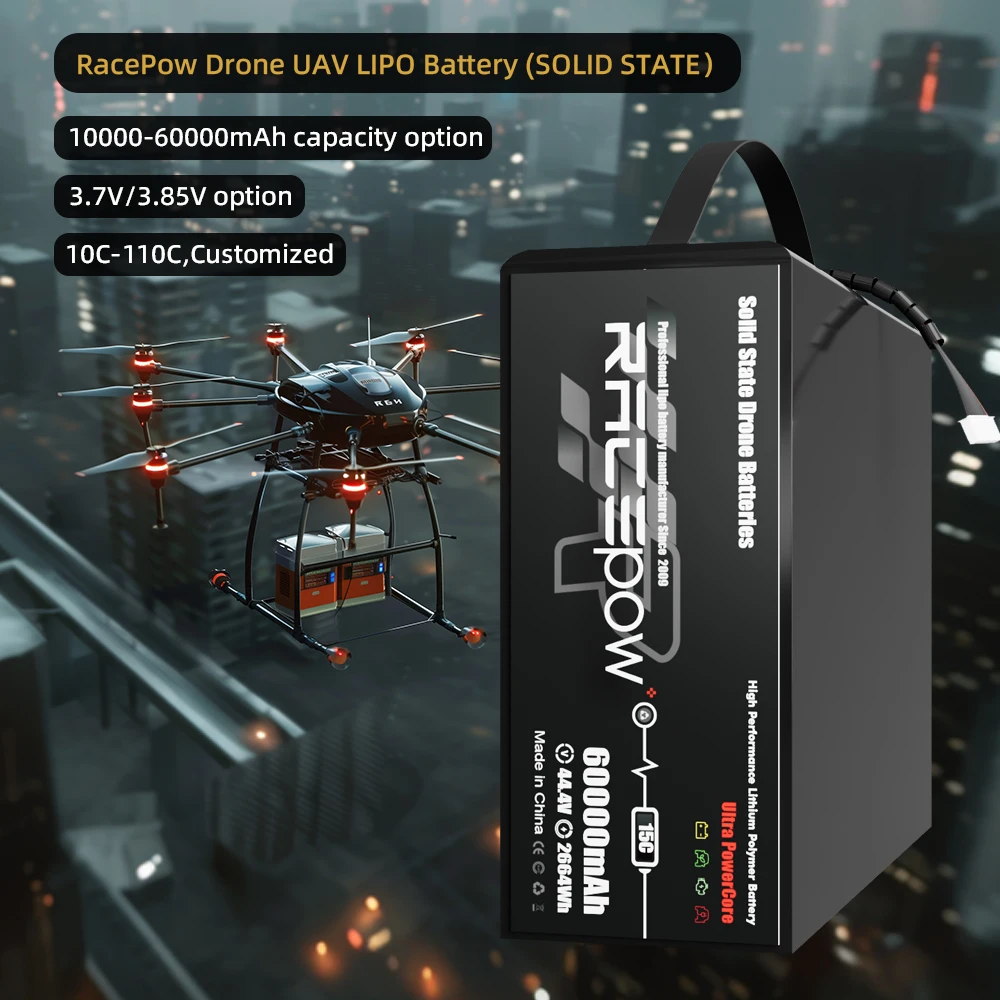 High density solid state battery 22.2V 44.4V 6S 12S 30000mAh 40000mAh 46000mAh 60000mAh Cargo drone/VTOL/evtol/ Heavy lift drone