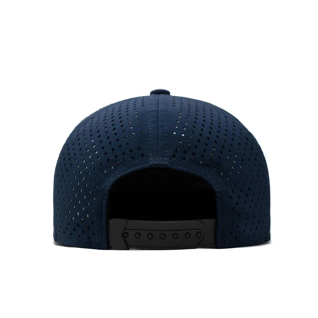 Custom Logo 5/6/7 Panel Flat Bill Hip Hop Luxury Snapback Caps Waterproof Laser Cut Hole Perforated Hat