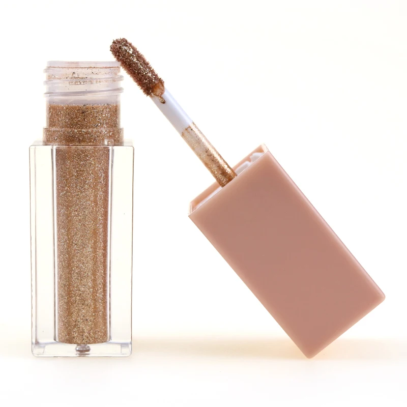 New Design Natural Cool Smokey Eye Makeup Pigmented  Waterproof Sparkle Liquid Glitter Eyeshadow