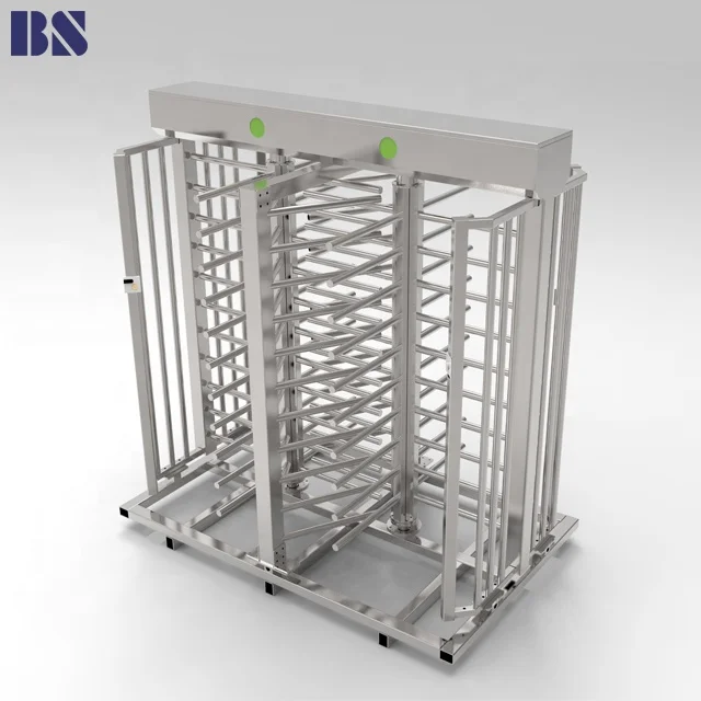 2 channels finger print reader gate full height turnstile gate Full height turnstile RFID