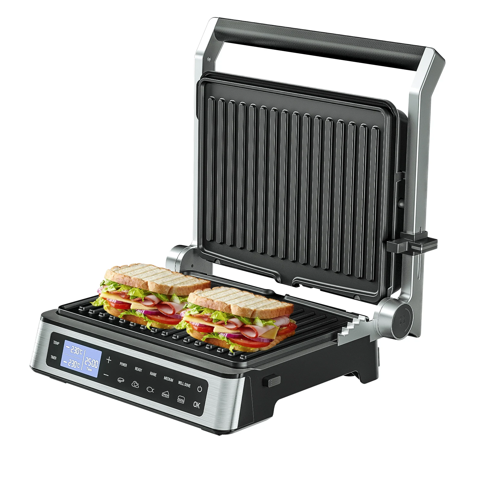 Top Fashion Contact Panini Commercial Maker Electric Grilling Machine Machine Grill Steak