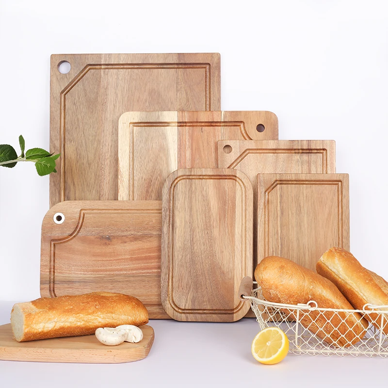 kitchen chopping blocks space saver acacia cutting board wood set mini wood cutting boards acacia wood