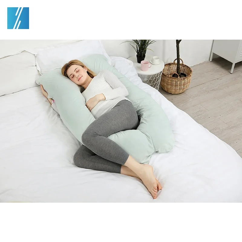 
Подушка для поддержки спины и колена для всего тела u-образная Длинная Подушка для беременных 