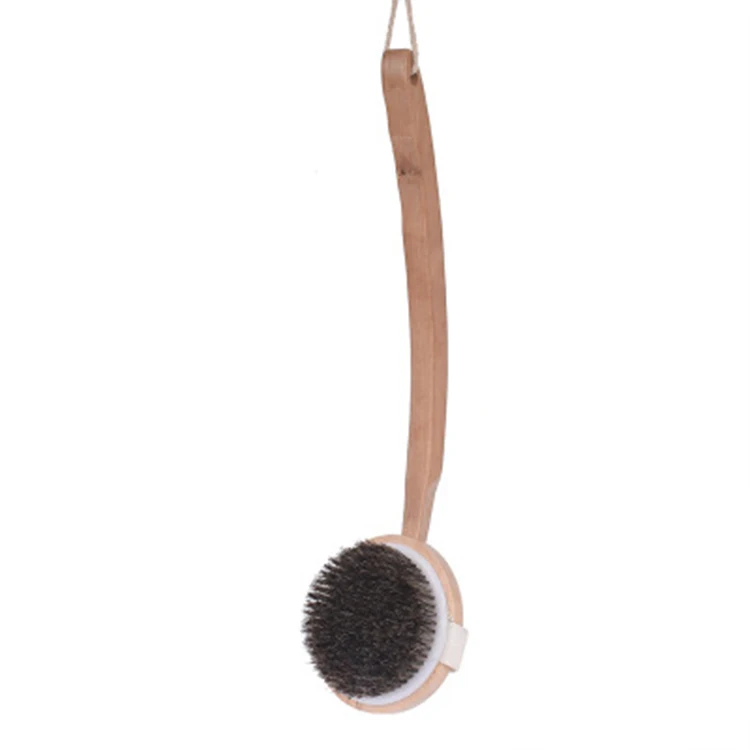 
Wholesale natural tampico fiber wooden scrubber body brush 